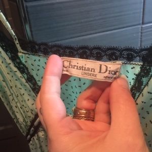 Christian Dior Vintage Peignoir Night Gown+Robe